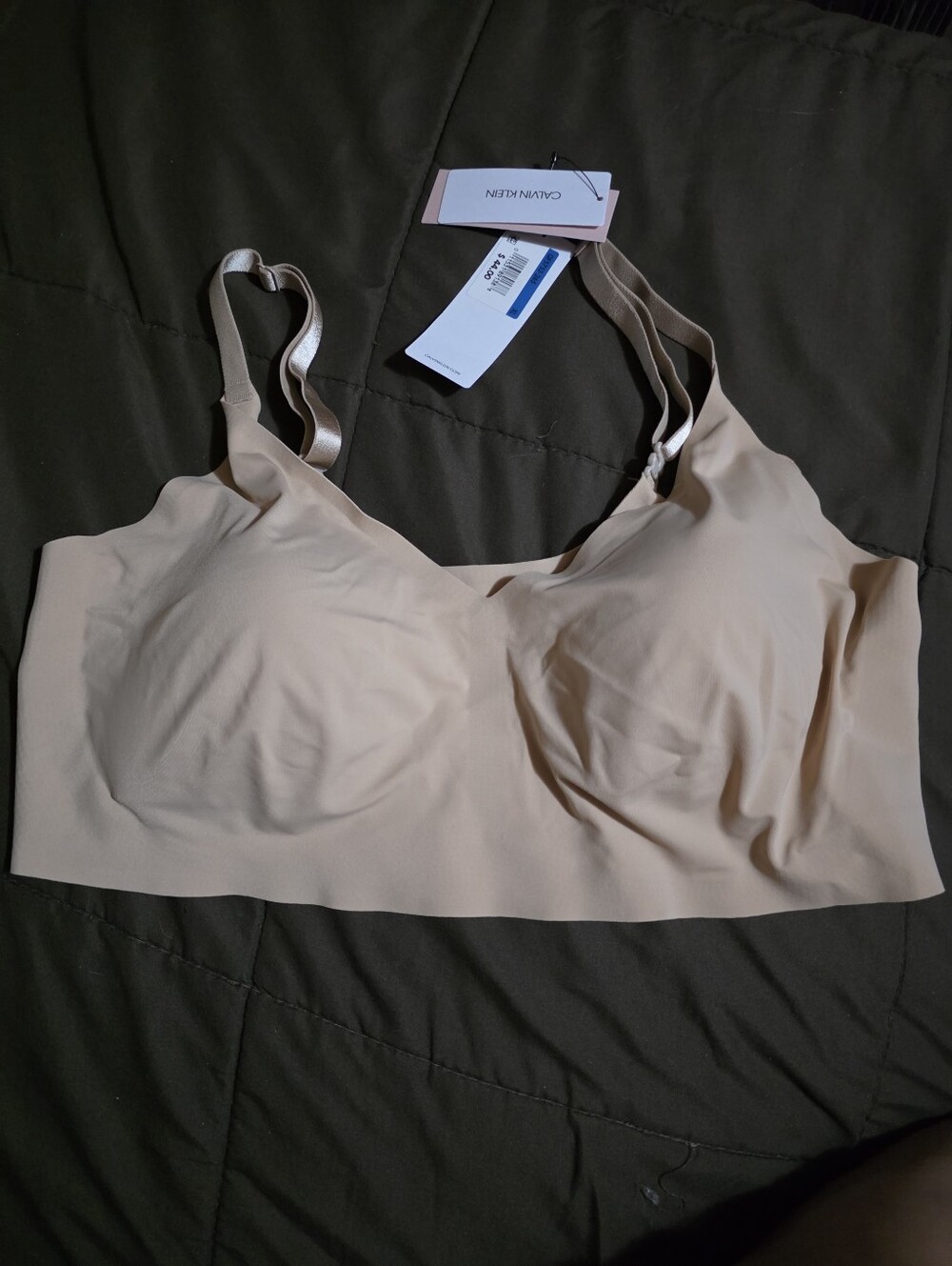 Calvin Klein Women's Invisibles Comfort Lightly Lined Seamless Wireless XL. - Picture 5 of 9